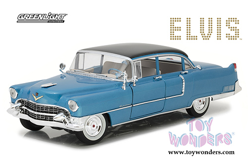 Greenlight Hollywood - Elvis Presley Cadillac® Fleetwood™ Series 60 Hard Top (1955, 1/18 scale diecast model car, Blue) 13502