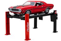 Show product details for Greenlight - Adjustable Four-Post Lift Dodge (1/18 scale) 13518