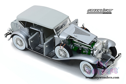 Greenlight - Duesenberg II SJ (1/18 scale diecast model car, Silver) 13525
