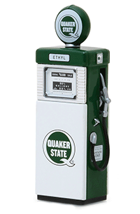 Show product details for Greenlight - Vintage Gas Pumps Series 5 | 1951 Wayne 505 Quaker State Gas Pump with Pump Light (1/18 scale diecast model, Green) 14050A