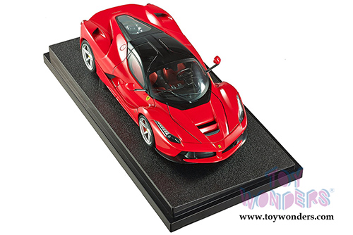 BBurago Ferrari Race & Play - LaFerrari Hard Top (1/18 scale diecast model car, Red) 16001R