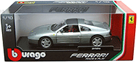 BBurago Ferrari Race & Play - Ferrari 348TS Hard Top (1/18 scale diecast model car, Gray) 16006GY