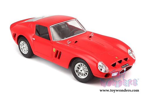 BBurago Original Series - Ferrari 250 GTO Hard Top (1/18 scale diecast model car, Red) 16602R