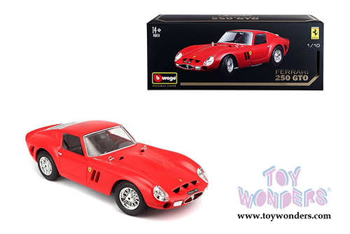 BBurago Original Series - Ferrari 250 GTO Hard Top (1/18 scale diecast model car, Red) 16602R