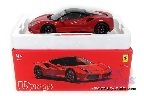 BBurago Signature Series - Ferrari 488 GTB Hard Top (1/18 scale diecast model car, Red) 16905R