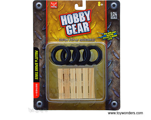 Phoenix - Hobby Gear Accessory - Pallet & Spare Tires (1:24 scale) 17014