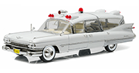 Show product details for Greenlight Precision Collection - Cadillac Ambulance Hard Top (1959, 1/18 scale diecast model car, White) 18004