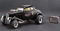 Show product details for Acme - Pork Chop's Willys Gasser Jailbreak (1933, 1/18 scale diecast model car, Black) 1800907