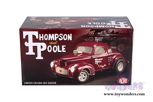 Acme - Gasser Jr. Thompson and Poole (1941, 1/18 scale diecast model car, Burgundy) 1800909