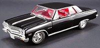 Show product details for Acme - Chevrolet® Chevelle® Z16 (Malibu SS 396) Hard Top (1965, 1/18 scale diecast model car, Black)  1805301