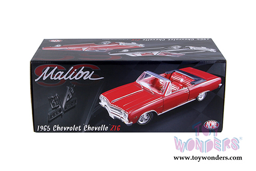 Acme - Chevrolet® Chevelle® Z16 (Malibu SS 396) Convertible (1965, 1/18 scale diecast model car, Red)  1805306