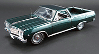 Show product details for Acme - Chevrolet® El Camino™ (1965, 1/18 scale diecast model car, Cypress Green) 1805408