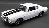 Show product details for Acme - Chevy Chevelle LS6 454 Hard Top (1970, 1/18 scale diecast model car, White)  1805508