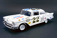 Show product details for Acme - Fireball Roberts #22 Chevrolet® Bel Air® Hard Top (1957, 1/18 scale diecast model car, White) 1807002