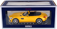 Show product details for Norev - Mercedes-Benz AMG GT C Roadster (2017, 1/18 scale diecast model car, Yellow Metallic) 183451