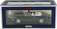 Show product details for Norev - Peugeot 504 Cabriolet Convertible (1971, 1/18 scale diecast model car, Black) 184784