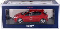 Show product details for Norev - Peugeot 206 RC Hard Top (2003, 1/18 scale diecast model car, Aden Red) 184823