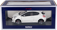 Show product details for Norev - Peugeot 208 GTi Hard Top (2013, 1/18 scale diecast model car, Pearl White) 184824