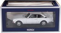 Show product details for Norev - Peugeot 504 Coupé (1969, 1/18 scale diecast model car, Arosa White) 184825