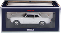 Show product details for Norev - Peugeot 404 Coupé (1967, 1/18 scale diecast model car, Arosa White) 184831