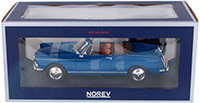 Norev - Peugeot 404 Cabriolet Convertible (1967, 1/18 scale diecast model car, Mendoza Blue) 184832