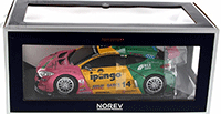 Show product details for Norev - Renault Megane Trophy Race Car Winner 2012 Team Oregon Costa (2012, 1/18 scale diecast model car, Pink, Yellow and Green) 185113