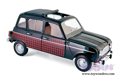 Norev - Renault 4 Parisienne Hard Top (1964, 1/18 scale diecast model car, Black/Red) 185242
