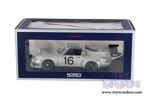 Norev - Porsche 911 RSR #16 Mid-Ohio 3 Hours Follmer/Holmes Hard Top (1977, 1/18 scale diecast model car, Gray) 187427