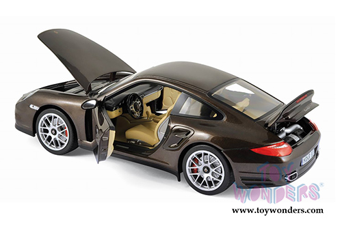 Norev - Porsche 911 Turbo Hard Top (2010, 1/18 scale diecast model car, Brown Metallic) 187622