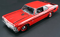 Show product details for GMP - Chevrolet® Nova™ Yenko Deuce Hard Top (1970, 1/18 scale diecast model car, Cranberry Red) 18830