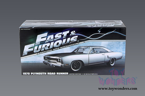 GMP - Plymouth Road Runner "The Hammer" The Fast & Furious Tokyo Drift Movie (1970, 1/18 scale diecast model car, Silver w/Black) 18857