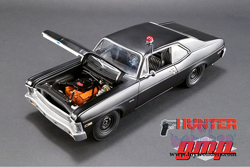 GMP - "Hunter" Chevrolet® Nova™ Police Hard Top (1971, 1/18 scale diecast model car, Matte Black) 18903