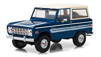 Show product details for Greenlight - Artisan Ford Bronco Explorer (1976, 1/18 scale diecast model car, Dark Blue) 19035
