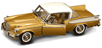 Show product details for Lucky Road Signature - Studebaker Golden Hawk Hard Top (1958, 1/18 scale diecast model car, Gold) 20018G