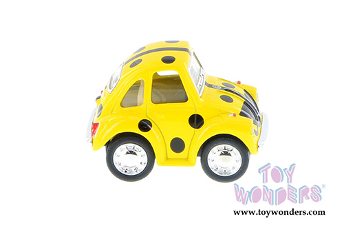 Kinsmart - Little Beetle Ladybug (2", Scale diecast model car, Asstd.) 2001DBG