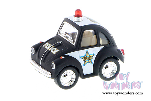 Kinsmart - Little Beetle Police/Fire Fighter (2", Scale diecast model car, Asstd.) 2001DPR