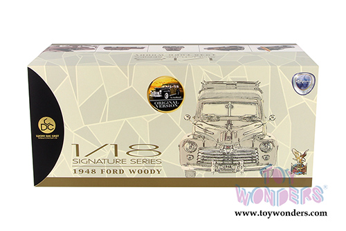 Lucky Road Signature - Ford Woody (1948, 1/18 scale diecast model car, Black) 20028BK