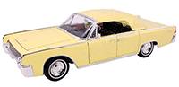 Show product details for Lucky Road Signature - Lincoln Continental Limo w/ Removable Bonnet (1961, 1/18 scale diecast model car, Yellow) 20088YL
