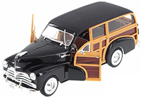 Show product details for Welly - Chevrolet Fleetmaster (1948, 1/24 scale diecast model car, Asstd.) 22083/4D