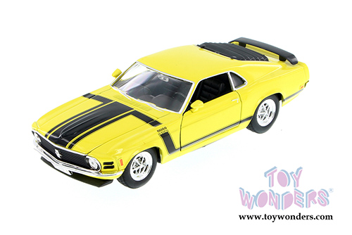 Welly - Ford Mustang Boss 302 Hard Top (1970, 1/24 scale diecast model car, Yellow) 22088WYL