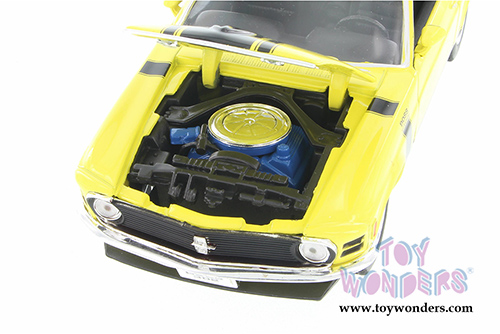Welly - Ford Mustang Boss 302 Hard Top (1970, 1/24 scale diecast model car, Yellow) 22088WYL
