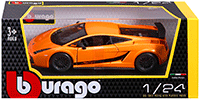 Show product details for BBurago - Lamborghini Gallardo Superleggera Hard Top (2007, 1/24 scale diecast model car, Orange) 22108OR