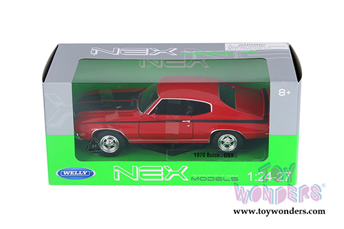 Welly - Buick GSX  Hard Top (1970, 1/24 scale diecast model car, Red) 22433WR