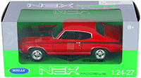 Show product details for Welly - Buick GSX  Hard Top (1970, 1/24 scale diecast model car, Red) 22433WR