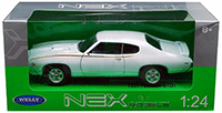 Welly - Pontiac GTO Hard Top (1969, 1/24 scale diecast model car, White) 22501W/W