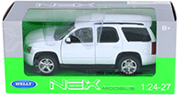 Show product details for Welly - Chevrolet® Tahoe® SUV (2008, 1/24 scale diecast model car, White)  22509W/WT