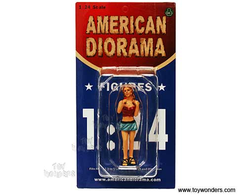 American Diorama Figurine - Look-Out Girl Monica Figure (1/24 scale, Red/ Blue) 23819