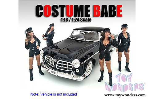 American Diorama Figurine - Costume Babe Alexa (1/24 scale, Black) 23917
