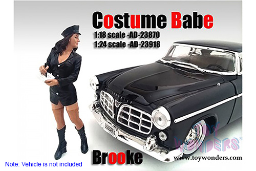 American Diorama Figurine - Costume Babe Brooke (1/24 scale, Black) 23918