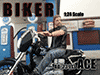 Show product details for American Diorama Figurine - Biker Ace (1/24 scale, Black with Blue) 23913